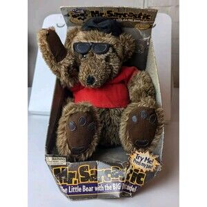 Vintage Mr. Sarcastic Talking Little Bear w/ The Big Attitude Funny Teddy Bear